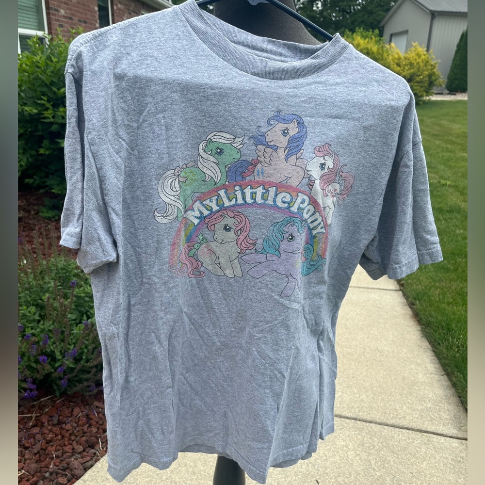 My little pony MLP gray men’s unisex shirt medium